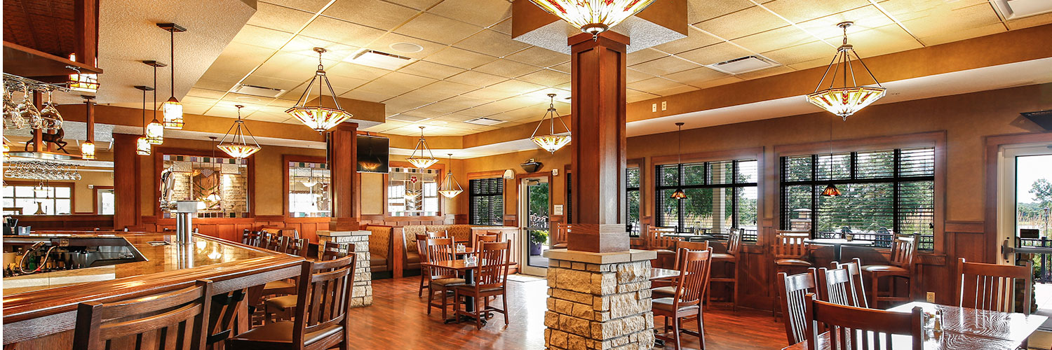 The interior of Honey Creek Resort