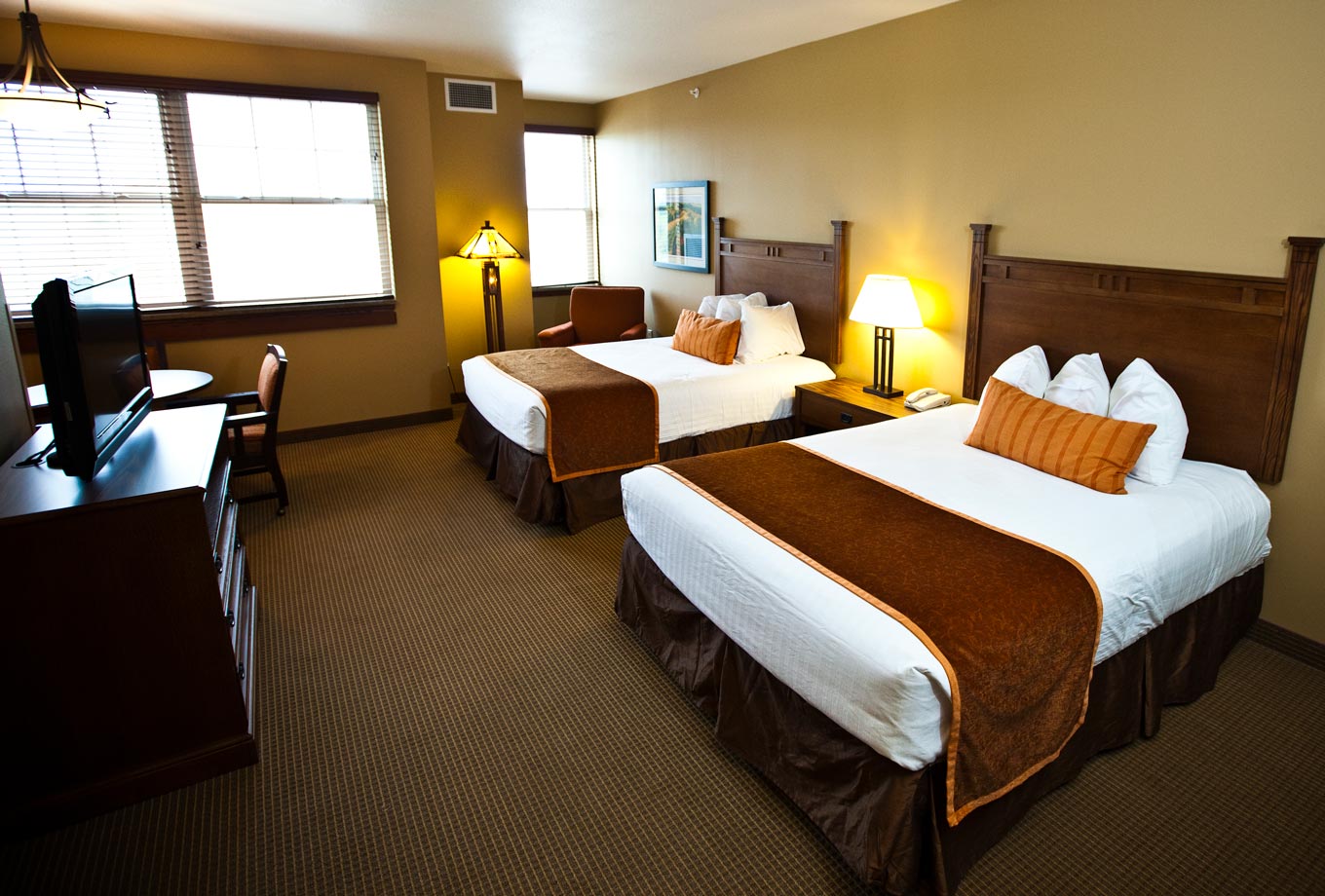 Luxurious Lodge Room in the main lodge at Honey Creek Resort