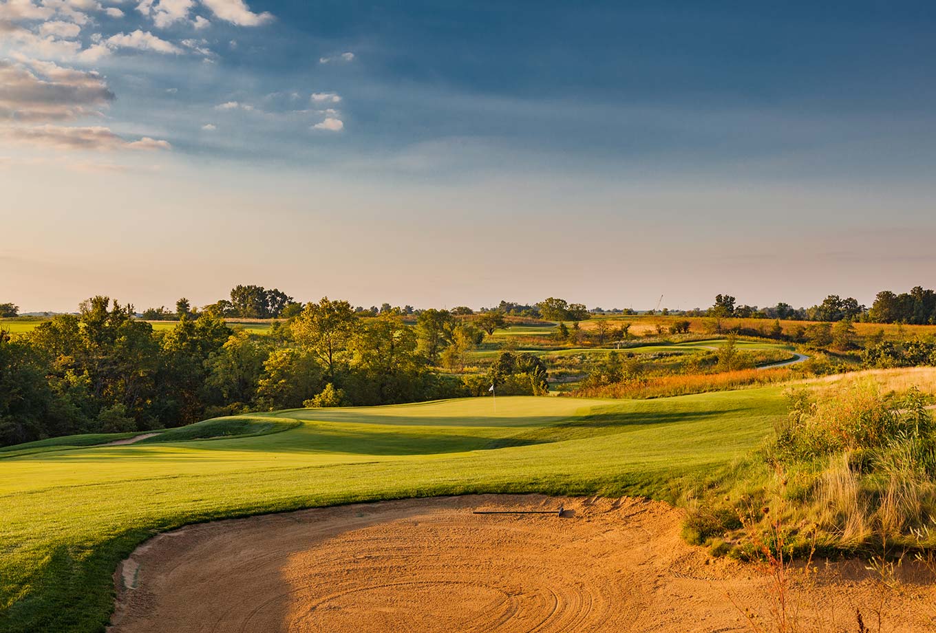 View of Honey Creek's 18-hole championship golf course, The Preserve on Rathbun Lake