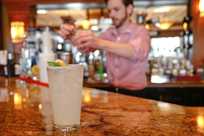 Refreshing drink served at Rathbun Lakeshore Grille Bar at Honey Creek Resort