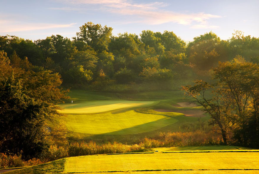 The championship golf course at The Preserve on Rathbun Lake