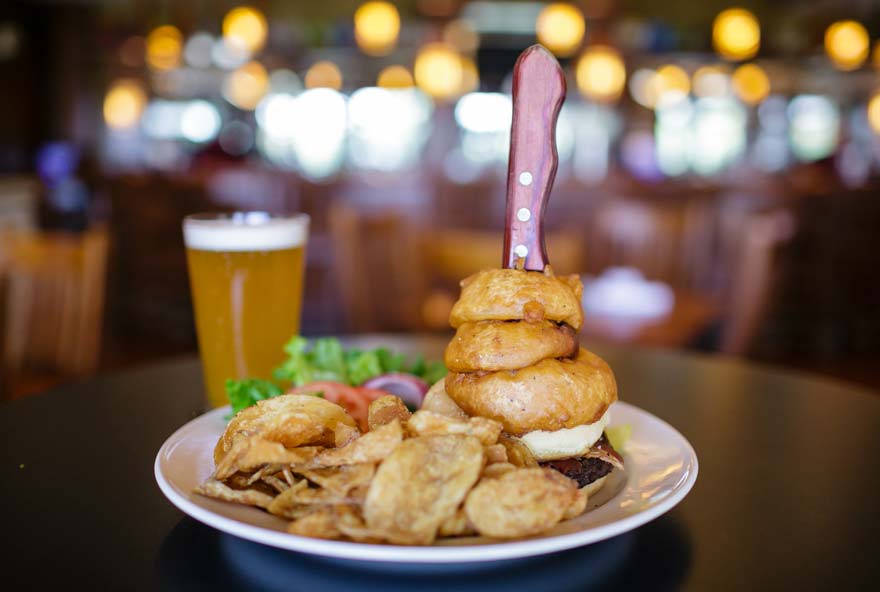 Plated lunch selections at Honey Creek Resort