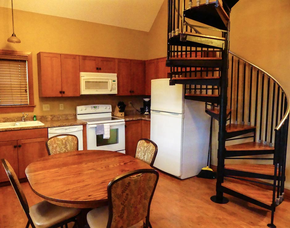 Cottage at Honey Creek Resort featuring a beautiful, full kitchen